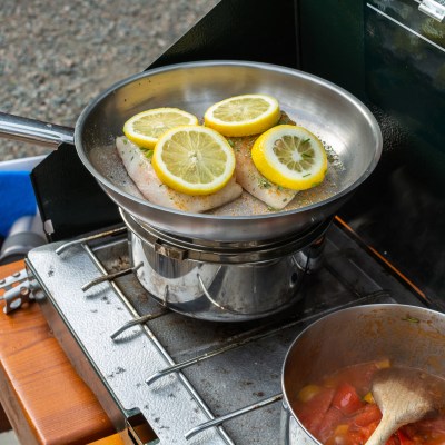 Camping fish dinneer