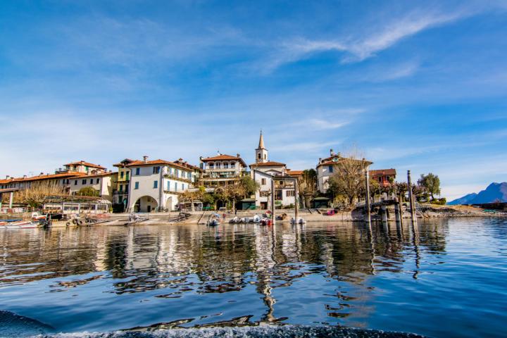 a harbor with a boat in the water